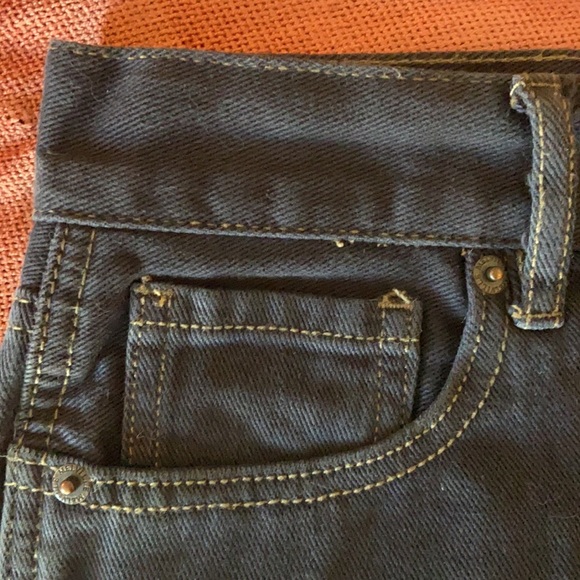 Dark Wash Jean Short Shorts - Picture 5 of 16